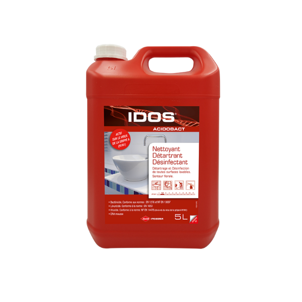 Nettoyant / Détartrant / Désinfectant 5L - IDOS Acidobact